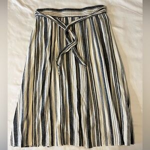 Time and Tru Flowing Striped Skirt Large 12 14